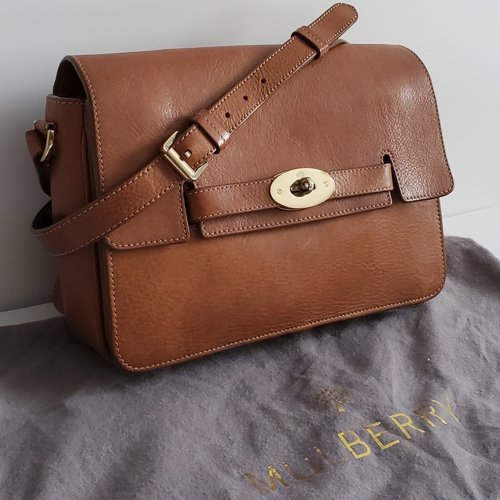 Mulberry Bayswater Crossbody Handbag in Cognac Brown